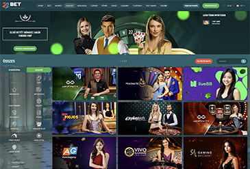 A 22Bet főoldala