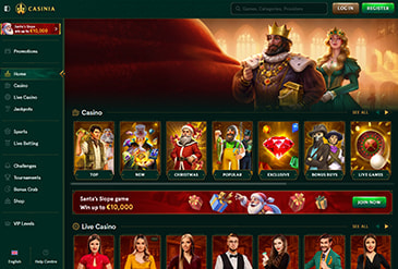 A Casinia weboldala
