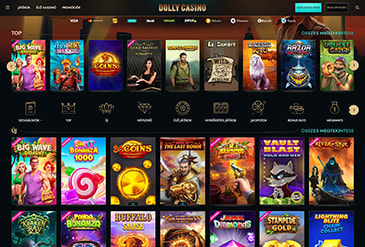 A Dolly Casino főoldala