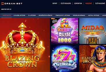A Dream.bet játékválasztéka