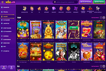 A Midas Luck játékkínálata