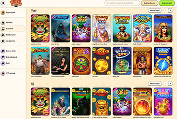 A Vinyl Casino Játékválasztéka