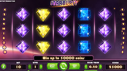 Starburst a Casinia kaszinóban